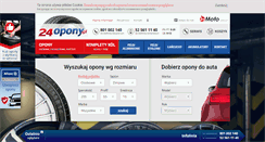 Desktop Screenshot of 24opony.pl